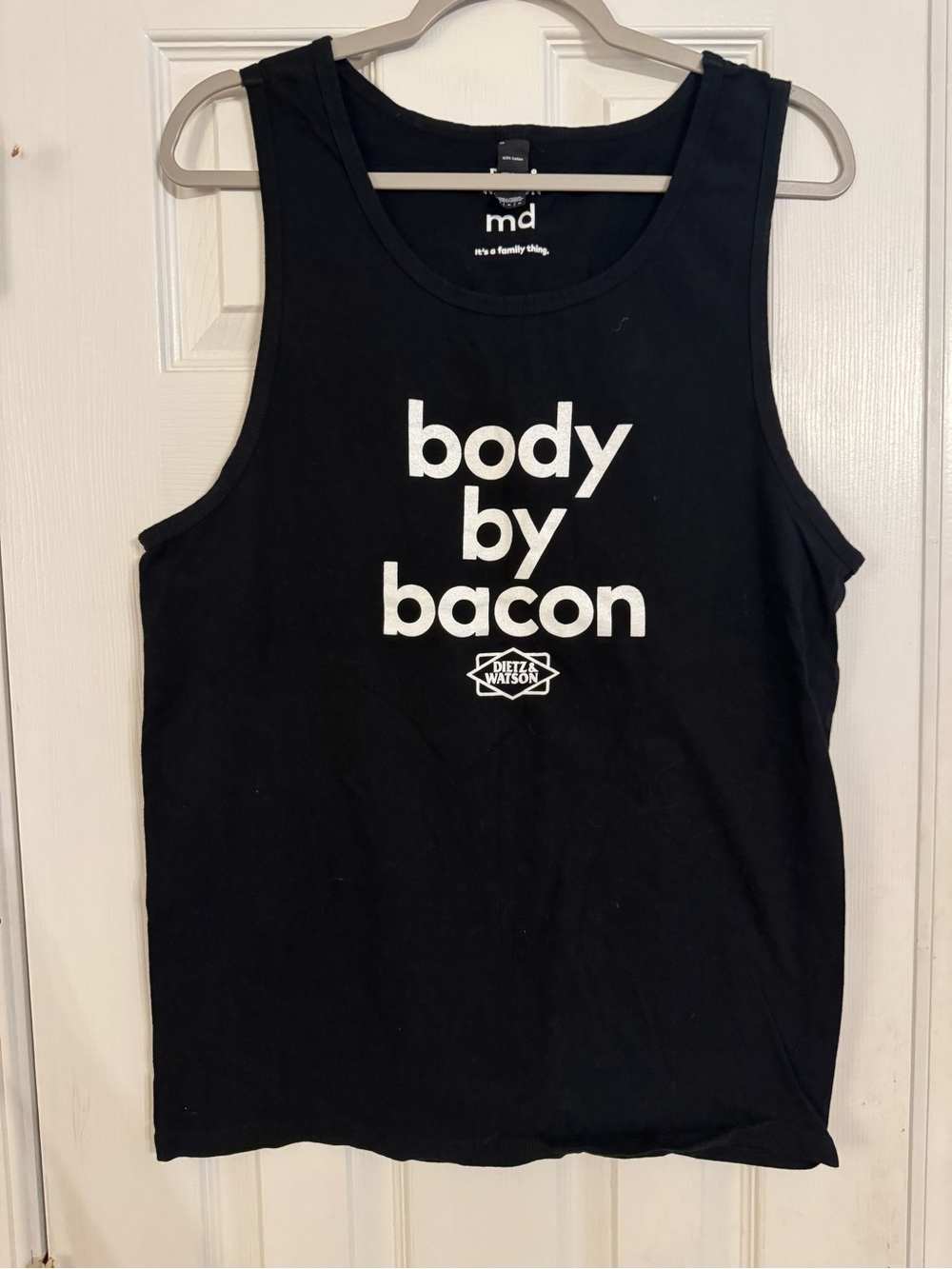 'Body by Bacon' Dietz & Watson Graphic Tank Top